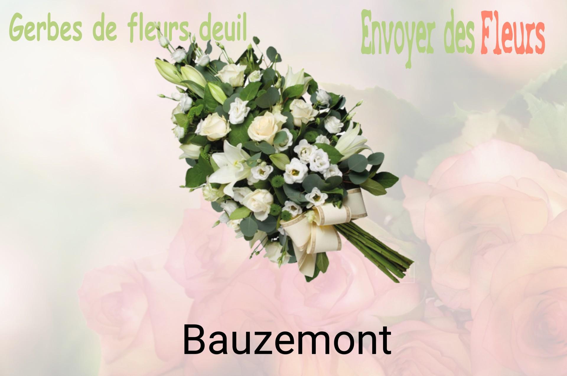 Gerbe de fleurs de deuil livrée à Bauzemont